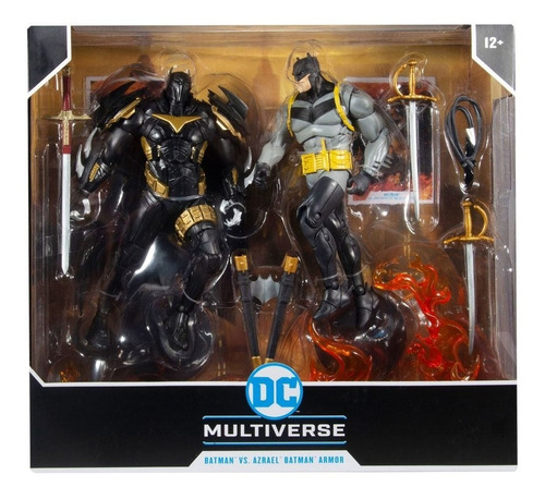 Figuras De Batman Vs Azrael Armor Dc Multiverse Mcfarlane