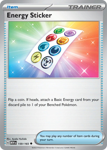 Pokémon Tcg: 151 - 159/165 - Energy Sticker