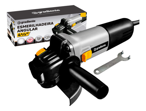 Esmerilhadeira Gradiente Profissional C/ 3 Discos Corte Cor Cinza Frequência 60 127v