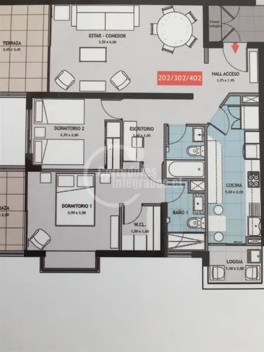 Departamento En Venta De 2 Dorm. En Providencia