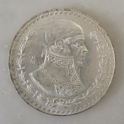 Moneda 1 Peso Morelos Plata 1960 En Excelentes Condiciones.