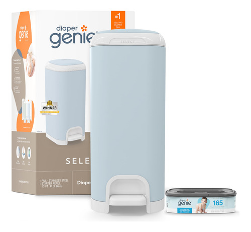 Cubo Para Pañales Diaper Genie Select De Acero Inoxidable Az