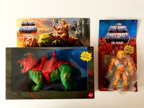 He-man Y Gato Guerrero Battle Cat Motu Origins Retro Amos De (Usado)