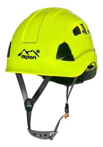 Casco Alpen Pro Air Ventilado Para Rescate Y Alturas Color Verde