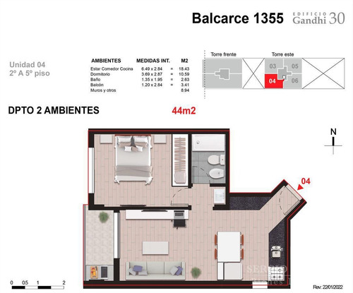 Imagen 8 de 8 de Balcarce 1300 - 1 Dormitorio En Venta En Rosario