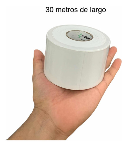Imagen 6 de 9 de Cinta Momia Pvc Aire Acondicionado Blanca 30 Mts Minisplit