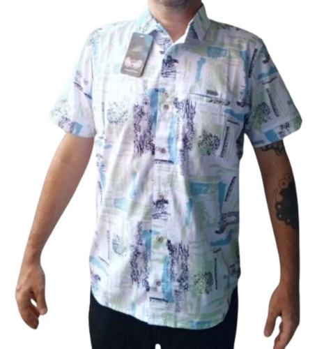 Camisa Hombre Pinram 1045  Estampada