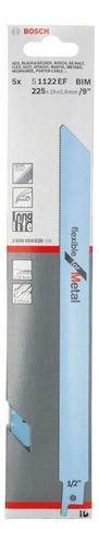 Pack X5 Hojas Sierra Sable S1122ef Flexible for Metal Bosch