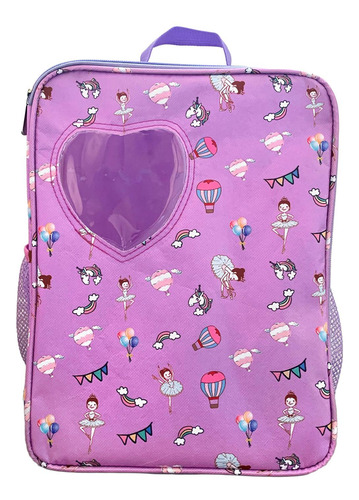 Estuche Porta Muñecas De 18 Pulgadas, Violeta