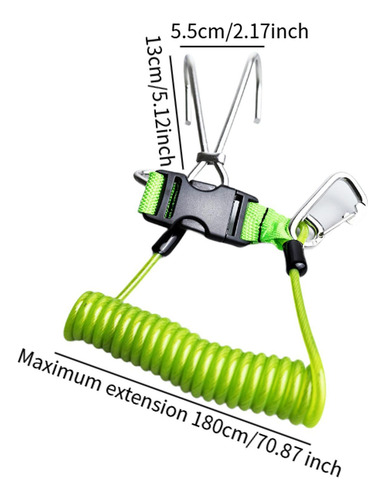 Scuba Diving Reefs Hooks Drifs Accesorios De Seguridad Verde