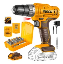 Comprar Taladro Atornillador 12v Cdli1218 + Set 30 Puntas Ingco