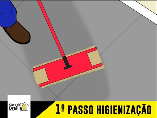 Imagem 3 de 10 de Piso Tátil Alerta Pvc 25x25 Azul 40 Pçs 10m Linear