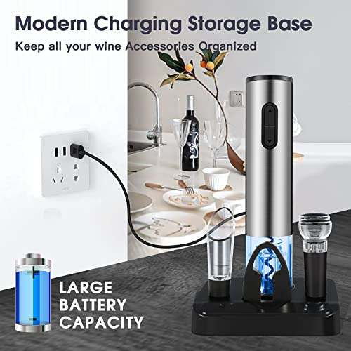 Abrebotellas Eléctrico Con Accesorios (plata)