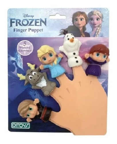 Imagen 1 de 4 de Frozen Finger Puppets Titeres De Dedo 5 Figuras Orig Ditoys