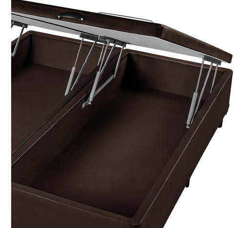 Conjunto Box Baú Queen Espuma D33 Americanflex Clinoflex Bam