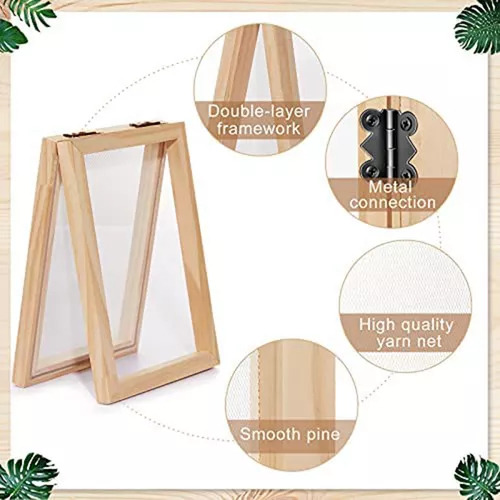 Marco De Fabricación De Papel De Madera 3x, Pantalla De Fabr