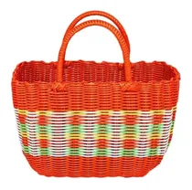 Comprar Colorido Tela Cesta Compra Bolsa Ducha Naranja