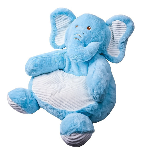 Imagem 1 de 3 de Poltrona Soft Elefante P/ Bebê - Confortavel Cinza/rosa/azul