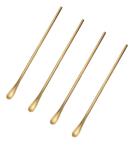 Cucharas Para Remover Café, 4 Unidades, Con Mango Largo, Mul