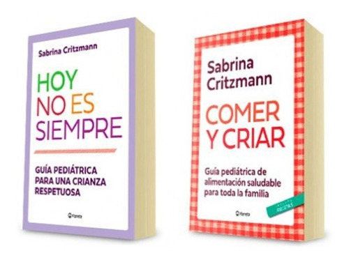 2 Libros Guias Pediatricas Sabrina Critzmann Crianza