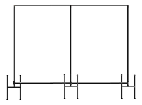 Estrutura 300x300 - 3 Pes Backdrop Suporte Banner