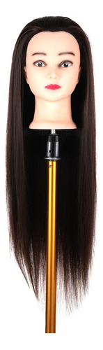 Cabeza De Maniquí Para Peinar Y Trenzar El Cabello, 30% Huma