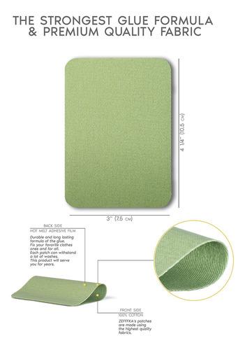 Parches Termoadhesivos De Tela 100% Algodón En Varios Colore
