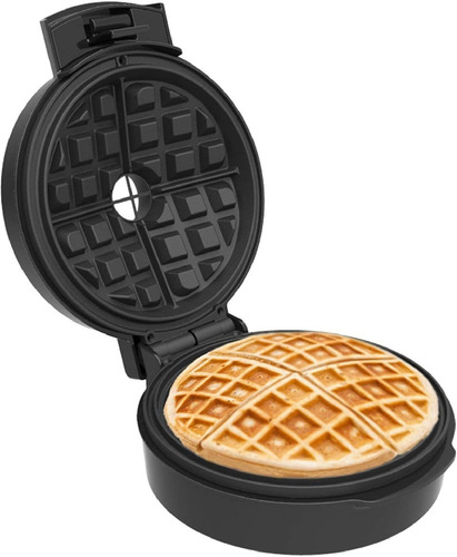 Wafflera Chefman Tipo Belga Con Cuchara Medidora Color Negro