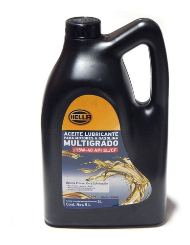 Aceite 15w40 Mineral Multigrado 5 Litros Hella