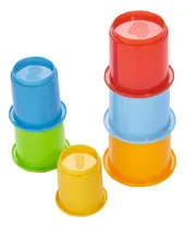 Comprar Juego Vasos Apilables Para Bebes Aprendizaje Colores Abc Color