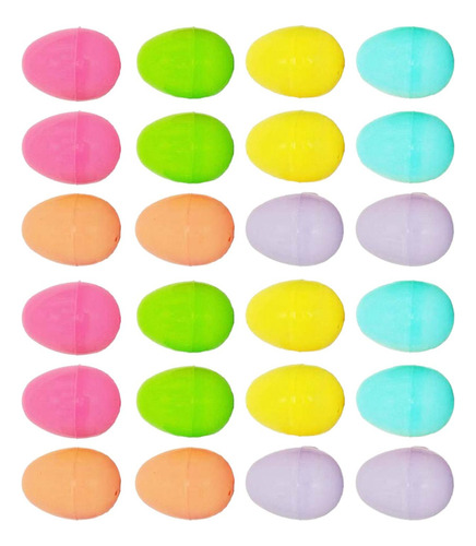 24 Huevos De Pascua Vacíos, Rellenos Para Cestas De Pascua,
