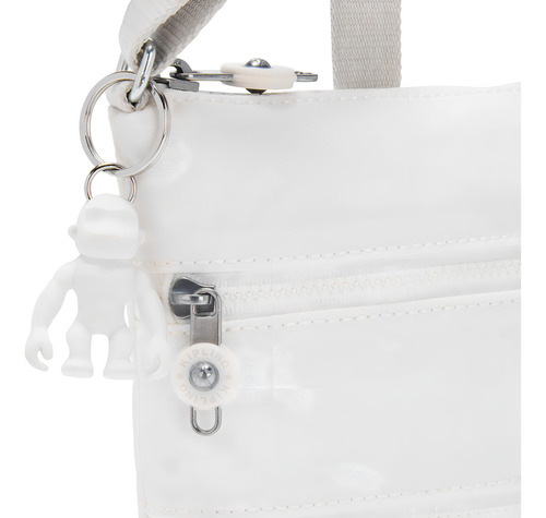 Bolsa Bandolera Kipling Keiko De Poliéster New Alabaster Asas Color new alabaster
