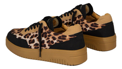 Sneaker 86 Leopardo Camel
