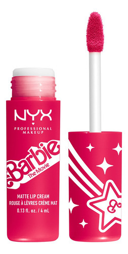 Labial Liquido Barbie Smooth Whip Lip Cream De Nyx Cosmetics Acabado Cremoso Color Perfect Day Pink