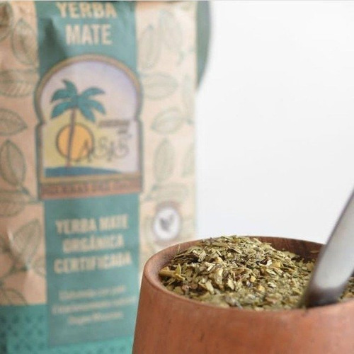Yerba Mate Orgánica Hierbas Del Oasis Certif Pack X 4 Unid