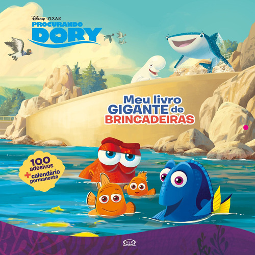 Procurando Dory: meu livro gigante de brincadeiras, de Disney. Vergara & Riba Editoras, capa mole em português, 2016