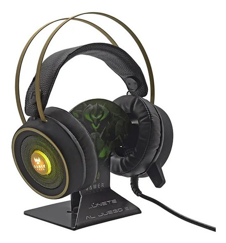 Diadema Gamer Tech Usb Con Luz Led Sonido 7.1 Gt7vd