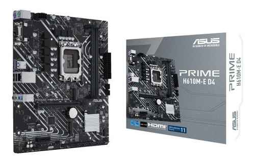Imagen 3 de 9 de Motherboard H610m-e Asus Prime Intel S1700 12va Ddr4