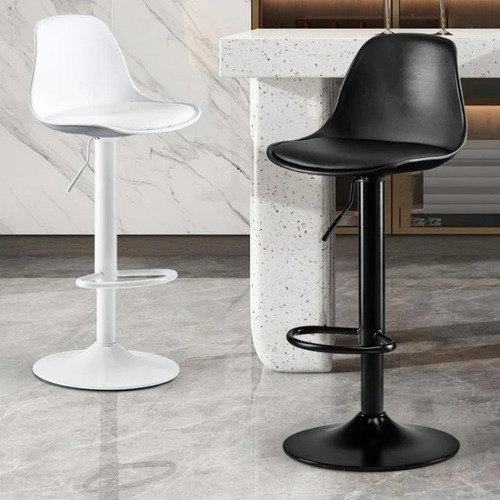 Silla De Bar Acolchada Con Espaldar Elegance X4