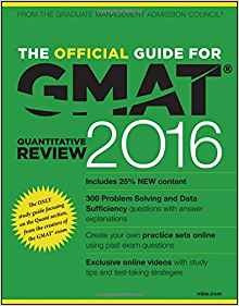 The Official Guide For Gmat Quantitative Review 2016 With On