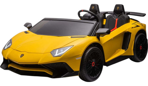 Auto A Batería Lamborghini Aventador 24v Color Amarillo