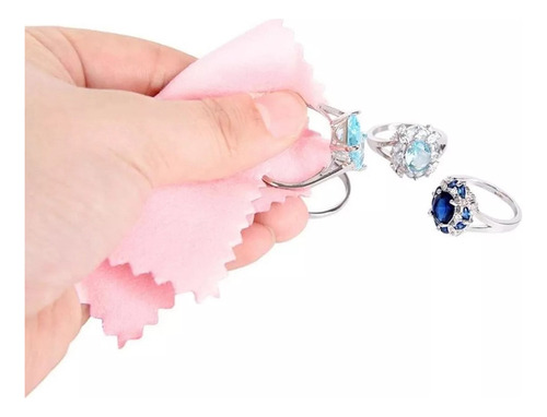 D Paño De Limpieza De Joyas, Paño De Limpieza, 100 Piezas