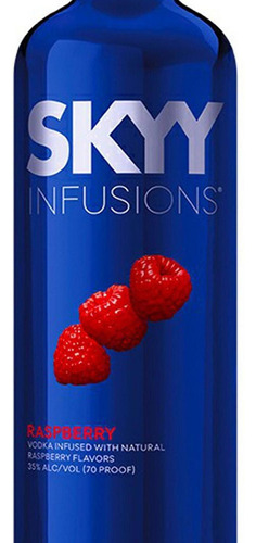 Pack De 6 Vodka Skyy Infusions Raspberry 700 Ml