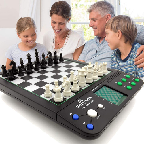 Conjunto De Xadrez Eletrônico Top 1 Chess Voice Master Para