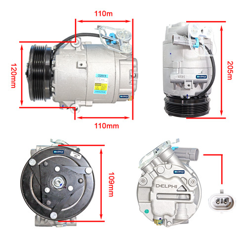 Compressor Ar Condicionado Gm Agile Montana 1.4 Delphi Novo