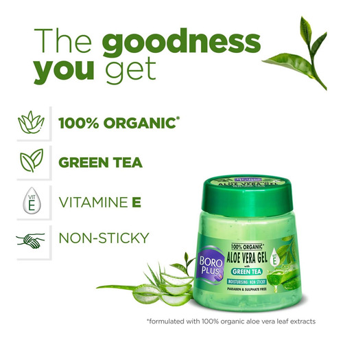 Boroplus Aloe Vera Gel Con Té Verde Y Vitamina E | 100% No |