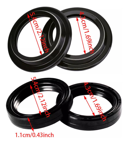 Retenes De Suspensión + Cubre Polvo Bmw F 800 S St R Gt