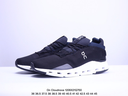 On Running Cloudnova Zapatillas Deportivas En Blanco Y Negr