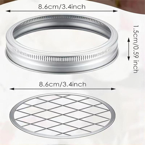 10 Piezas Tapa De Inserción De Frasco Diámetro De 8,4 Cm