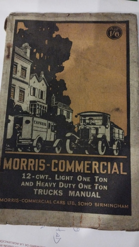 Manual De Propietario Original Camion Morris 1928